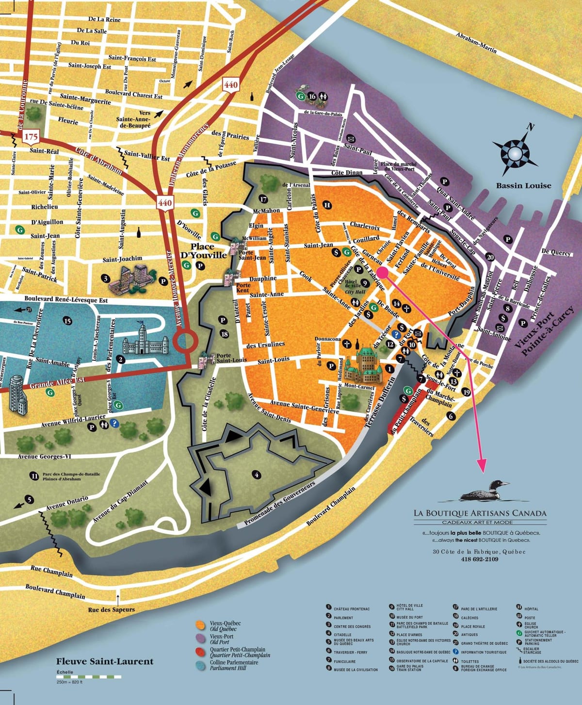 eski Quebec City yakınında göster