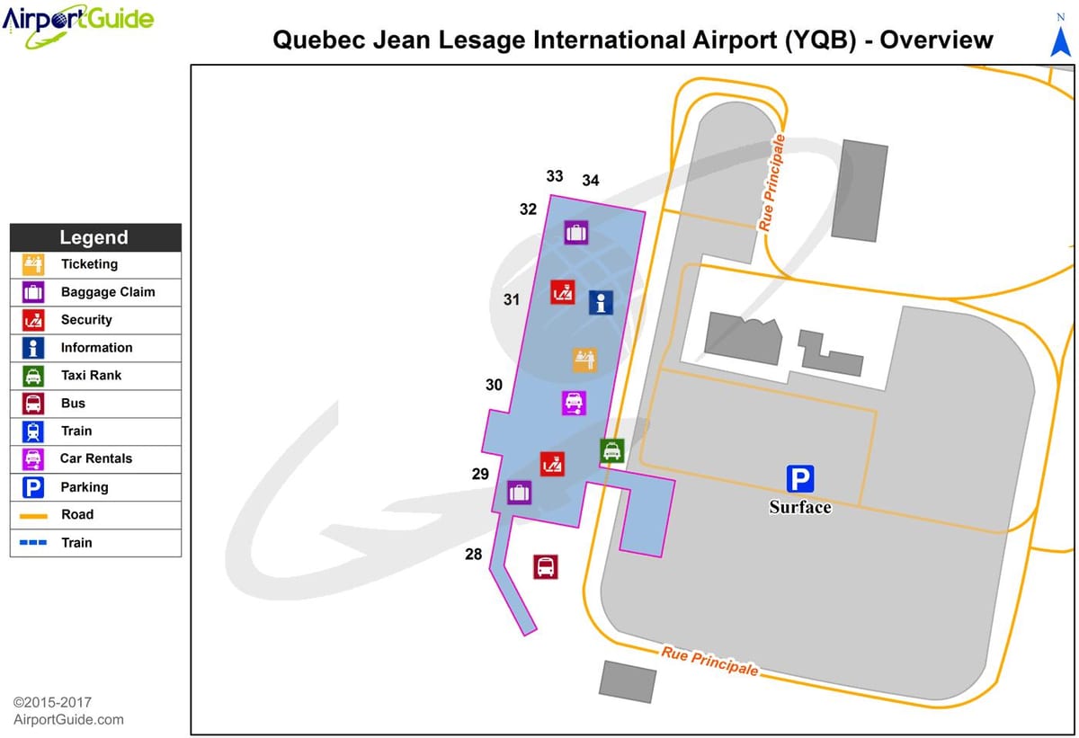yqb airport göster