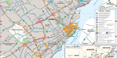Quebec City haritası 