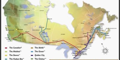 Quebec City tren istasyonu haritası 