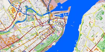 Quebec City ve çevresinin göster 