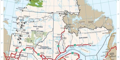 Yol Quebec Kanada haritası 